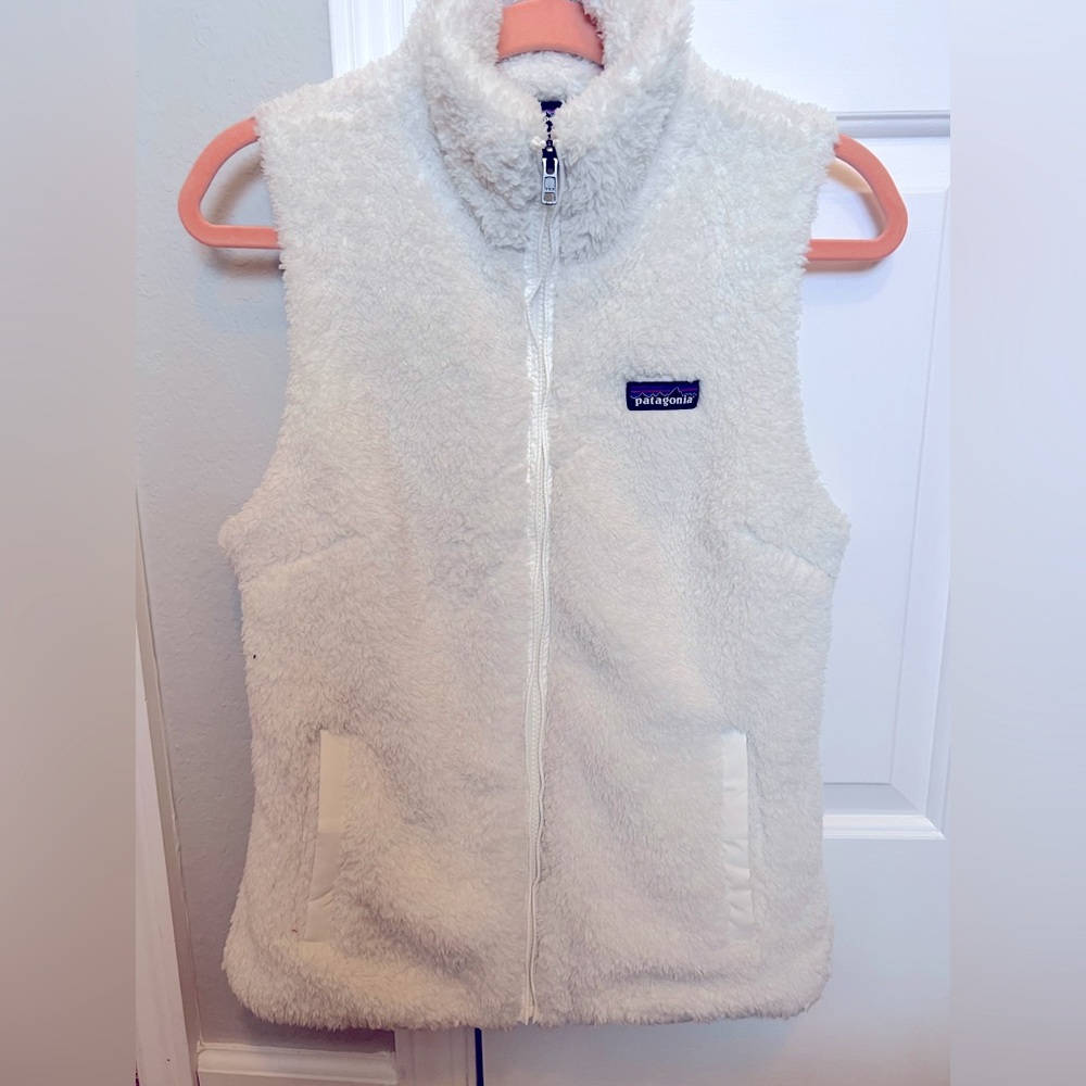 Patagonia Cream Sherpa Fleece Vest